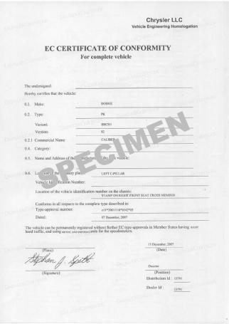 A quoi sert le Certificat de Conformité ? A quoi sert le Certificat de Conformité ?