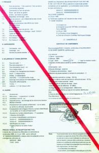 Certificat de conformité européen ( C.O.C) Alfa romeo