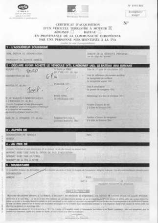 Comment obtenir le quitus fiscal pour une voiture importée d'Allemagne Comment obtenir le quitus fiscal pour une voiture importée d'Allemagne