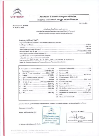 Obtenir un certificat de conformité pour une carte grise française Obtenir un certificat de conformité pour une carte grise française