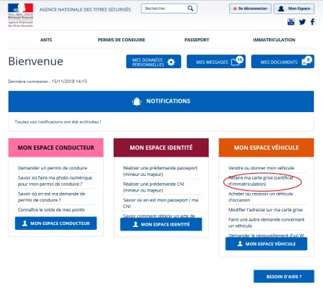 Demande de carte grise gratuite pour une voiture Demande de carte grise gratuite pour une voiture
