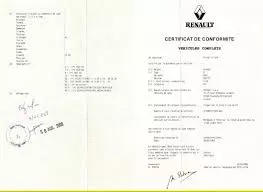 Immatriculation véhicule Renault : le certificat de conformité européen Renault Immatriculation véhicule Renault : le certificat de conformité européen Renault
