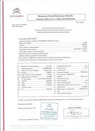 Immatriculer un véhicule provenant de l'étranger Certificat de Conformité Immatriculer un véhicule provenant de l'étranger Certificat de Conformité