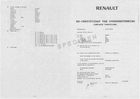  Qu’est-ce qu’un certificat de conformité Renault?