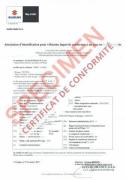 Certificat de conformité Officiel Suzuki