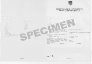 Certificat de conformité dacia