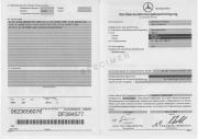 Immatriculation véhicule Mercedes  le certificat de conformité européen Mercedes