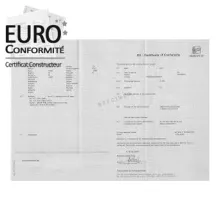 Certificat de conformité Seat France